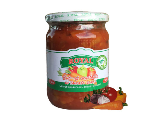 Chopped vegetables in tomato paste Royal 800g