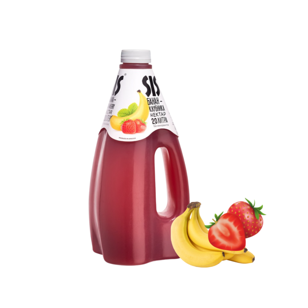 Banana and strawberry juice Sis 1.6l