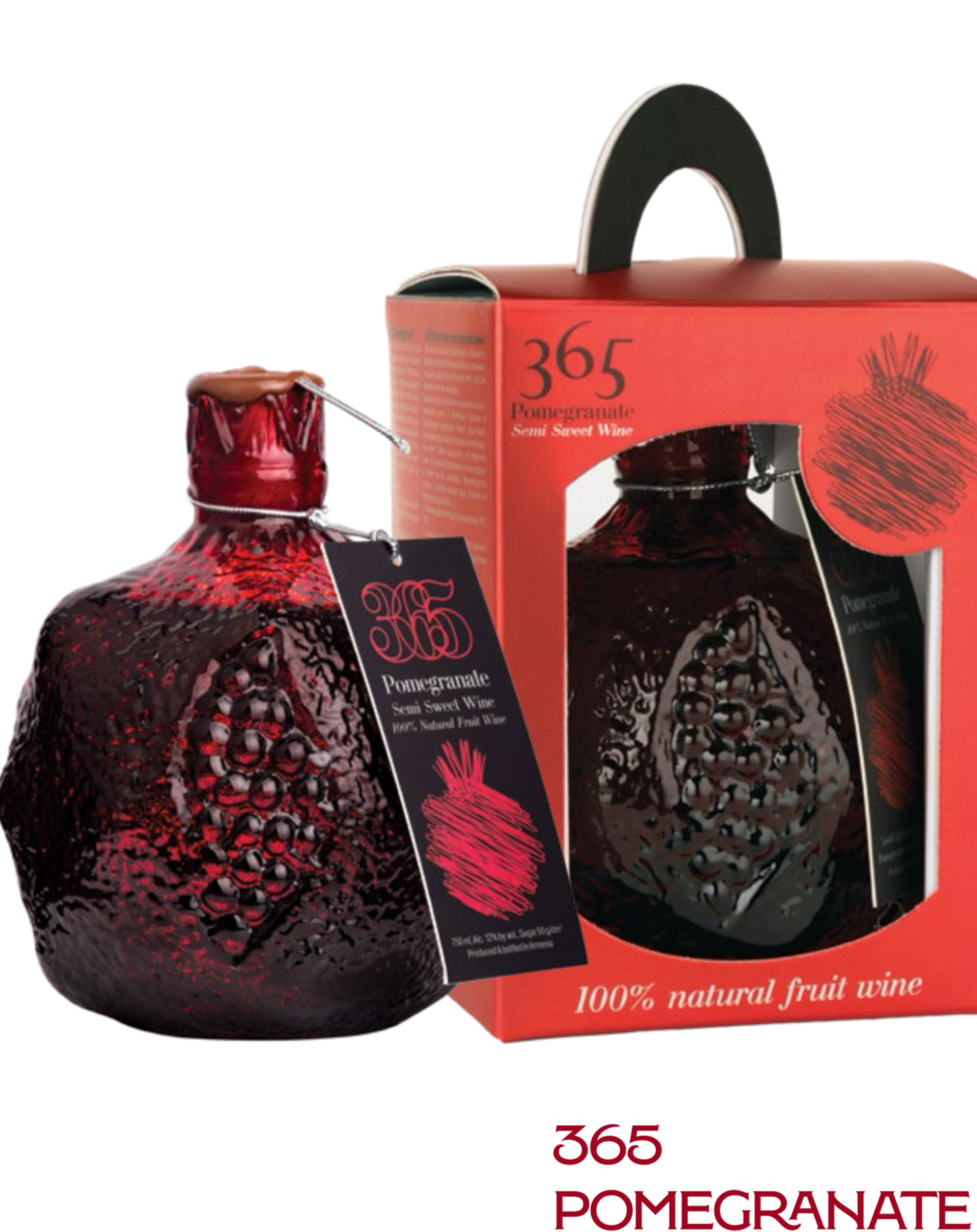 Wine Gevorkian pomegranate semi-sweet with gift box 0.75l