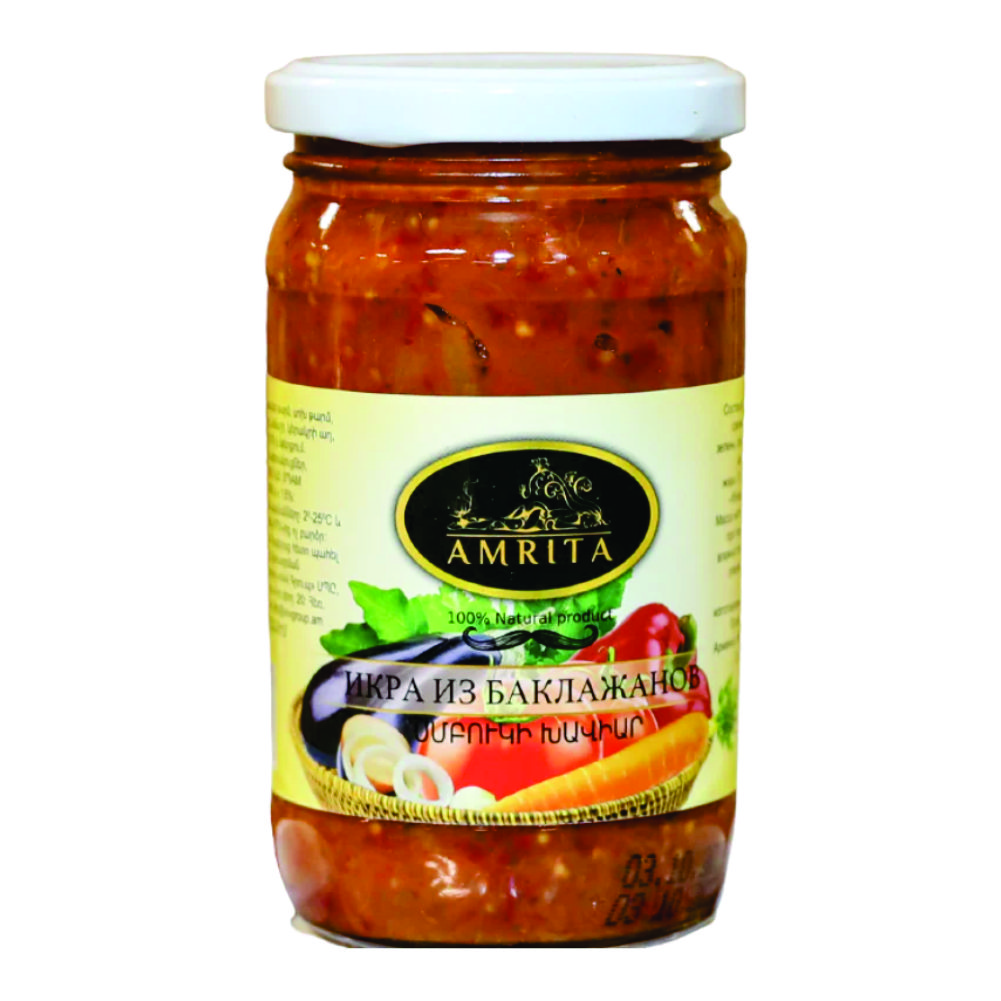 1 Ամրիտա — Բադրջանի խավիար կծու — 380 գ - Image 1
