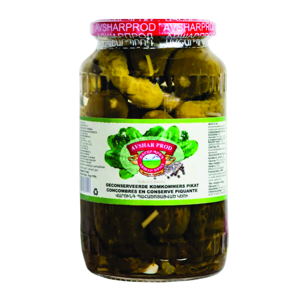 15 Ավշար - Մարինացված կծու վարունգ - 1000 գ - Image 1