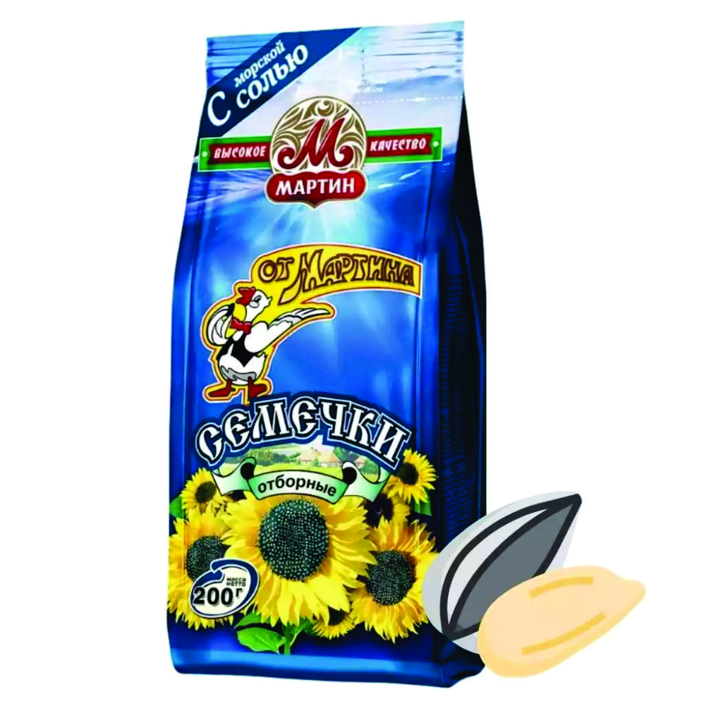 4 «Օտ Մարտինա» արևածաղկի սերմեր ծովի աղով - 200 գ - Image 1