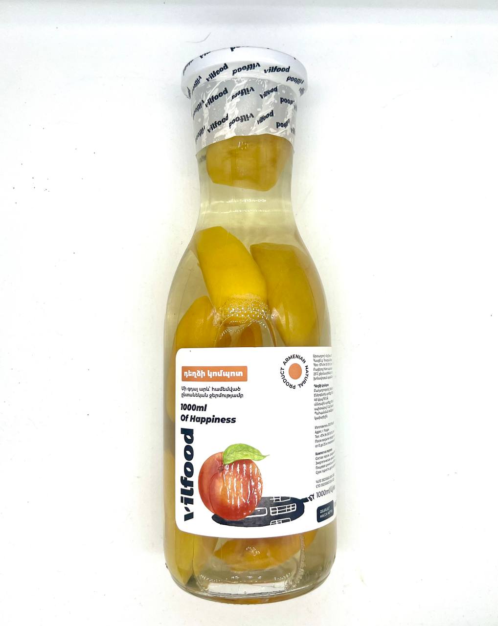 Vilfood-dexdz.jpg Vilfood - Peach Compote - 1L - Image 1