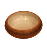 Կավե ափսե նախշերով և բռնակներով